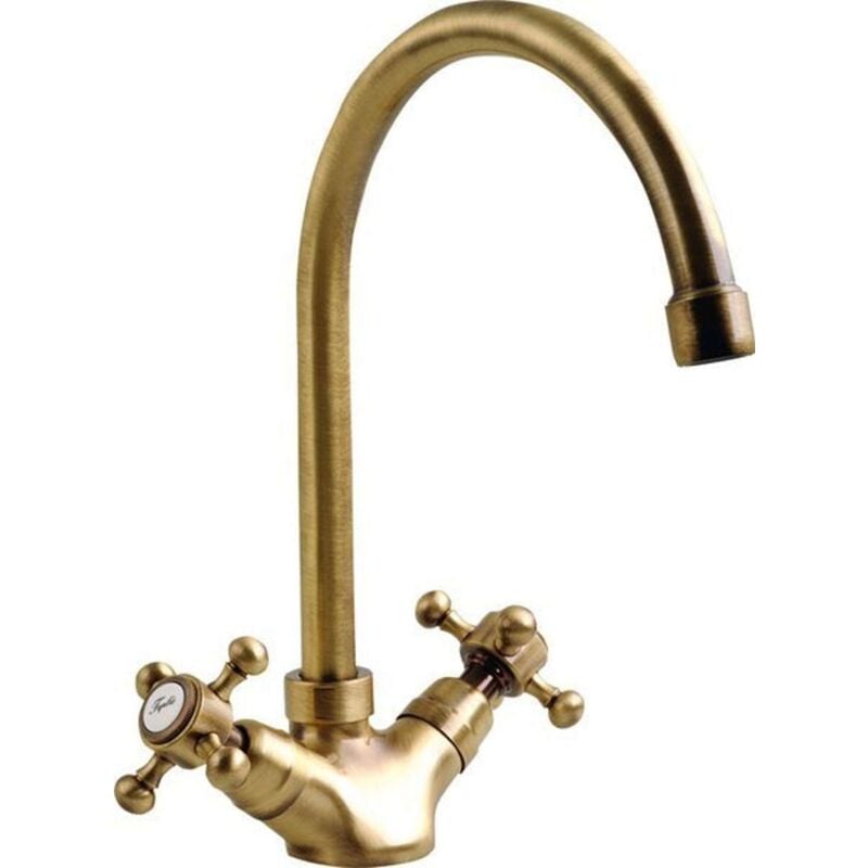 Sapho - Reitano Rubinetteria Antea - Mitigeur d'évier, bronze 3096