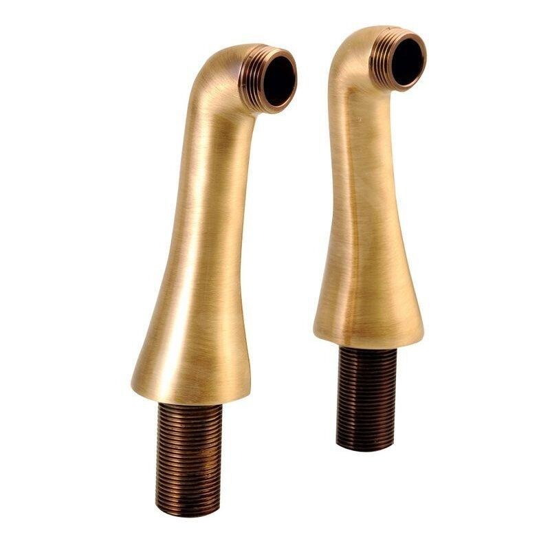 Sapho - Antea - Raccordement pour installation de mitigeur sur bord de baignoire, 2 pièces, bronze 9856