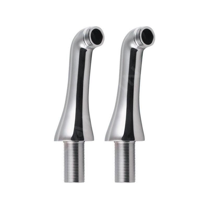 Antea - Raccordement pour installation de mitigeur sur bord de baignoire, 2 pièces, chrome 9851 - Sapho