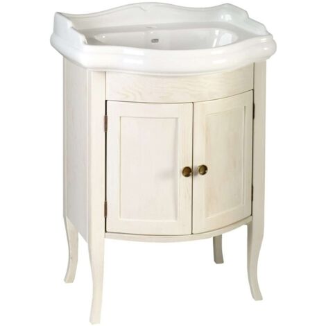 Sapho Retro - Mobile lavabo 600x800x450 mm, bianco antico 1684