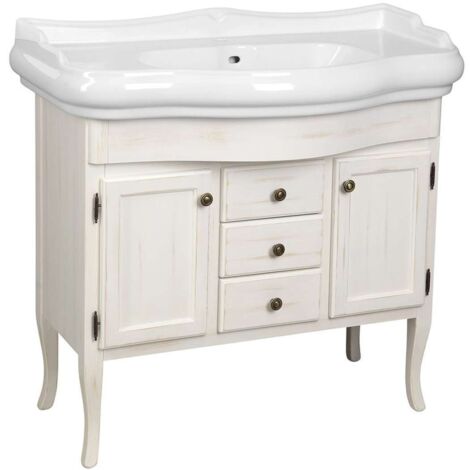 Sapho Retro - Mobile lavabo 890x800x480 mm, bianco antico 1621