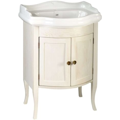 Sapho Retro - Mueble de lavabo 60x80x45 cm, blanco viejo 1684