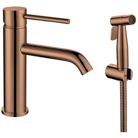 Sapho Rhapsody - Grifo de lavabo con ducha, cobre 1209-09PG