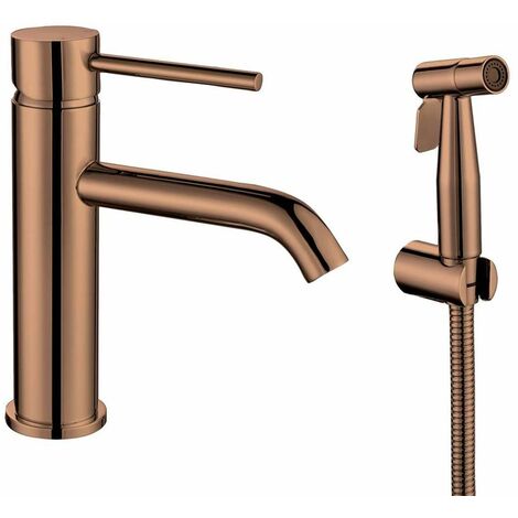 Sapho Rhapsody - Miscelatore da lavabo con doccetta, color rame 1209-09PG