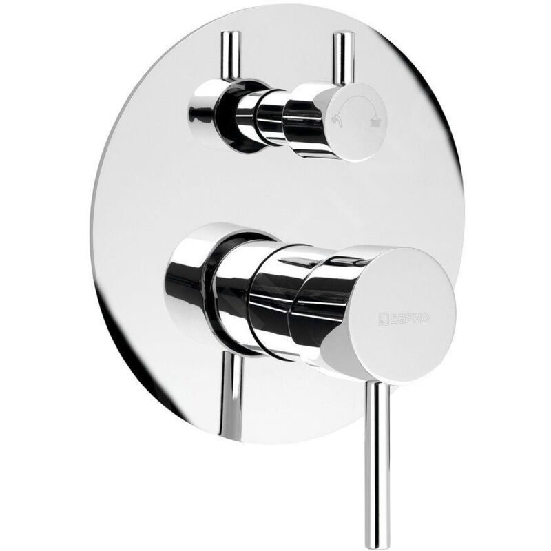 Rhapsody - Mitigeur de douche encastré, 2 sorties, avec inverseur, chrome 5583Q - Sapho