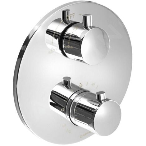 Sapho Rhapsody - Mitigeur thermostatique à encastrer, 2 sorties, avec corps d’encastrement, chrome RH399