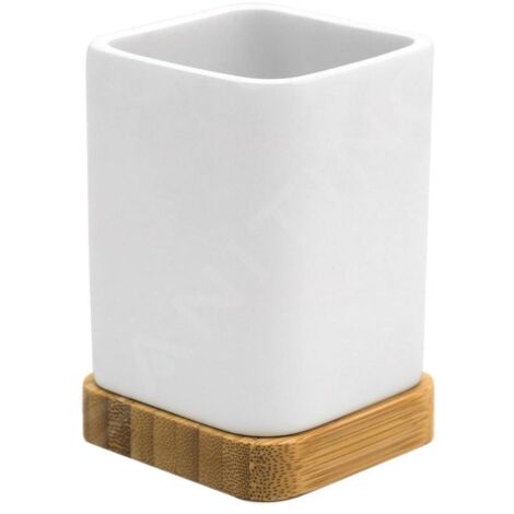 Sapho Ridder Amara - Porte-brosse à dents et dentifrice à poser, blanc 2244101