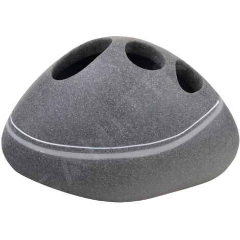 Sapho Ridder Little Rock - Verre pour brosse à dents, à poser, gris 22190207