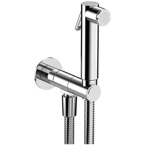 Sapho Robinets non mélangeur - Robinet mural avec douchette de bidet, chrome SG107