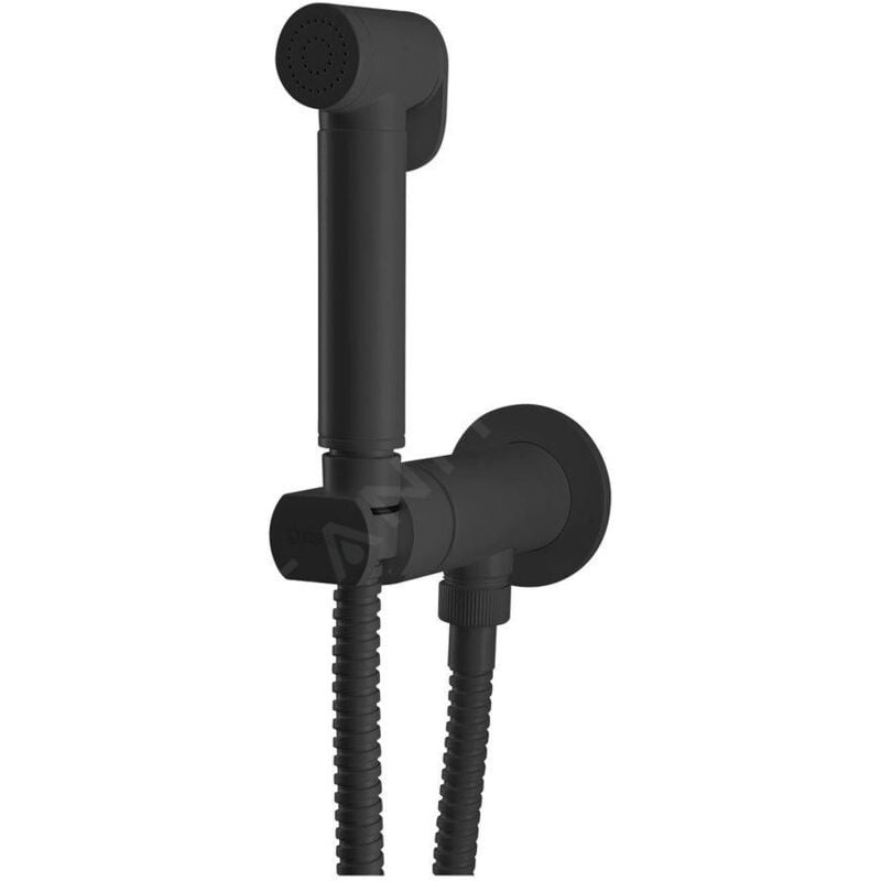Sapho - Robinetterie - Ensemble mitigeur encastré avec douchette de bidet, noir mat DB715