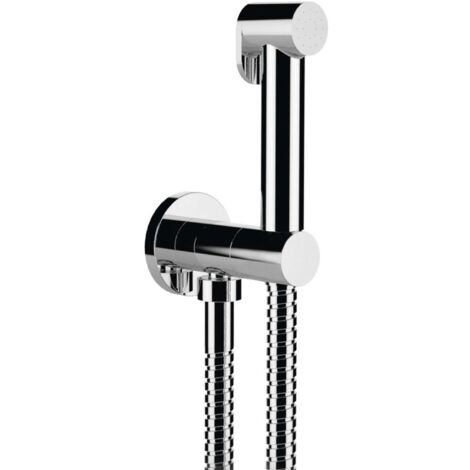 Sapho Rubinetti non miscelatori - Rubinetto a parete con doccetta bidet a mano, rotondo, cromo DB107