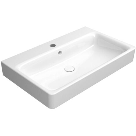 Sapho Sand - Keramikwaschtisch 80x50 cm, weiß 9022111