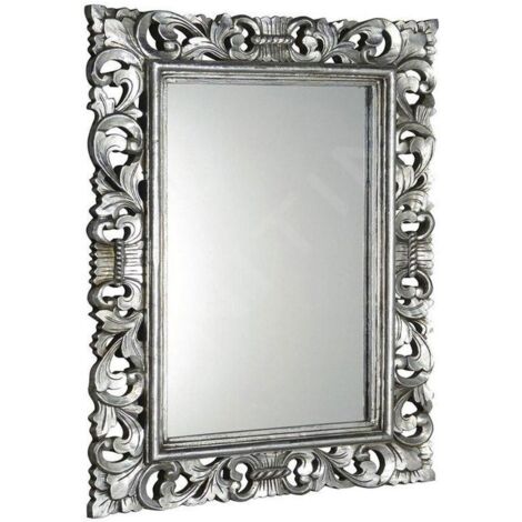 Sapho Scule - Miroir en cadre, 70 x 100 cm, argent IN156
