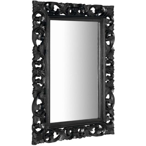 Sapho Scule - Specchio con cornice 70x100 cm, nero IN167
