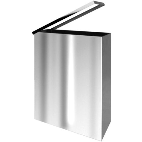Sapho Settore alberghiero - Pattumiera sospesa 25 l, acciaio inox lucido XP007