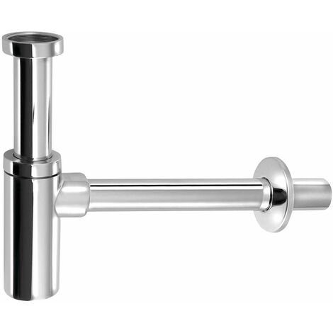 Sapho Siphons - Siphon de lavabo 1 1/4, sortie d'évacucation 32 mm, chrome SI511