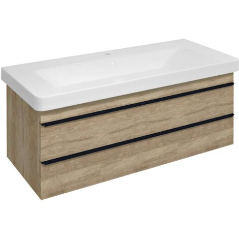 Sapho Sitia - Mobile lavabo 101x50x44 cm, 2 cassetti, rovere Alabama SI105-2222