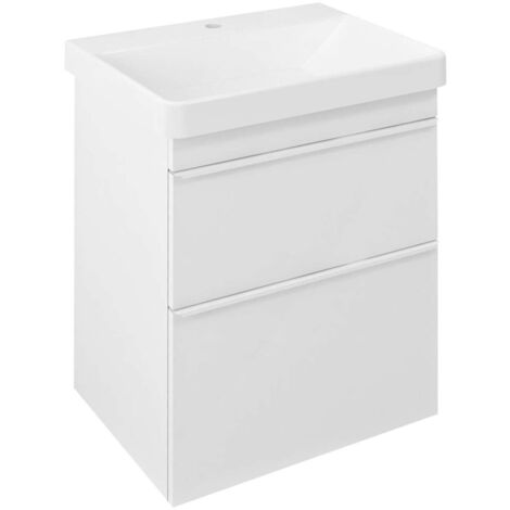 Sapho Sitia - Mobile lavabo 70x56x44 cm, 2 cassetti, bianco opaco SI060-3131