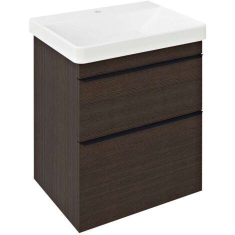 Sapho Sitia - Mobile lavabo 70x56x44 cm, 2 cassetti, pino rustico SI060-1616