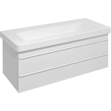 Sapho Sitia - Waschtischunterschrank, 101x50x44 cm, 2 Schubladen, weiß matt SI105-3131
