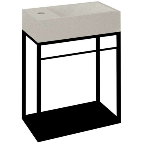 Sapho Ska - Konstruktion Crest mit Ablage unter dem Waschtisch, 40x45x22 cm, schwarz matt AR402