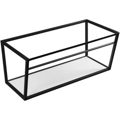 Sapho Ska - Konstruktion mit Arbeitsplatte unter Waschtisch, 90 cm, schwarzmatt SKA103