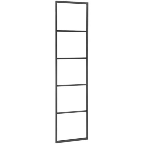Sapho Ska - Porta asciugamani da appoggio 420x1700 mm, nero opaco SKA551