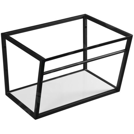Sapho Ska - Support pour lavabo avec étagère, 600 mm, noir mat SKA101