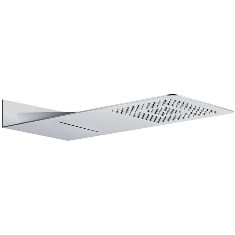 Sapho - Slim - Douche de tête Slim, 220x500 mm, avec cascade, inox poli MS746