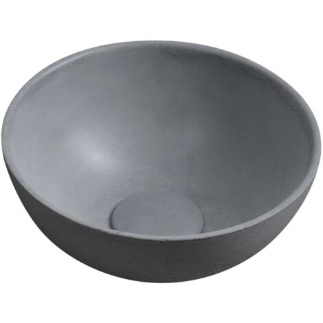 Sapho Small - Aufsatz-Handwaschbecken, Durchmesser 26 cm, ohne Überlauf, grau MR26017