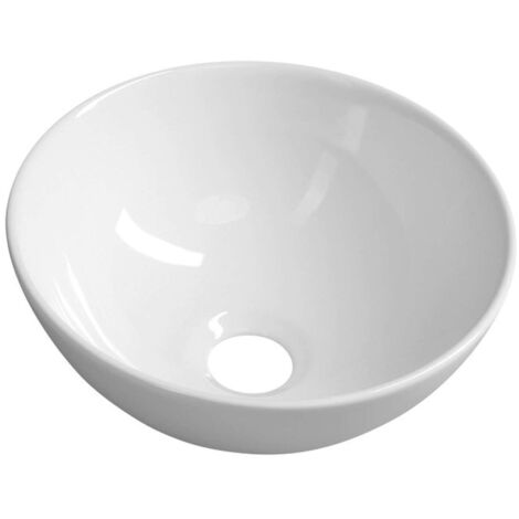 Sapho Small - Lavabo, Aster, diámetro 28 cm, sin rebosadero, blanco AR499