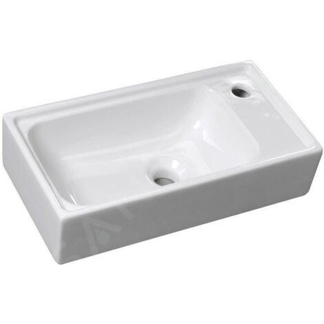 Sapho Small - Lave-mains Orion, 505x265 mm, sans trop-plein, blanc 7045