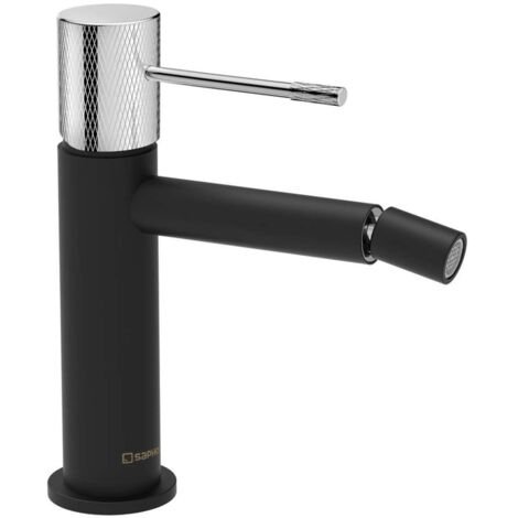 Sapho Solaris - Grifo de bidé, negro mate/cromo WD003BC