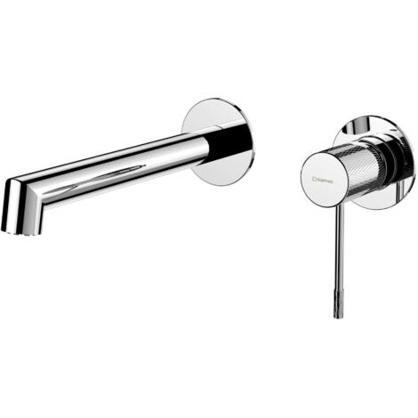 Sapho Solaris - Grifo empotrado de lavabo, montaje de 2 orificios, cromo WD008