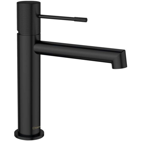 Sapho Solaris - Miscelatore da lavabo, nero opaco WD002B