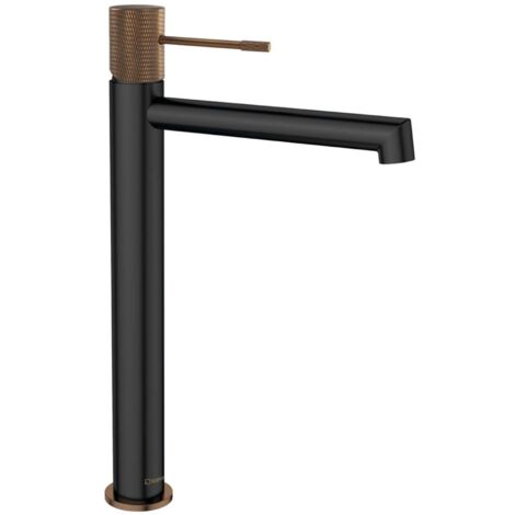 Sapho Solaris - Waschtischarmatur, schwarz matt/Kupfer WD006PG