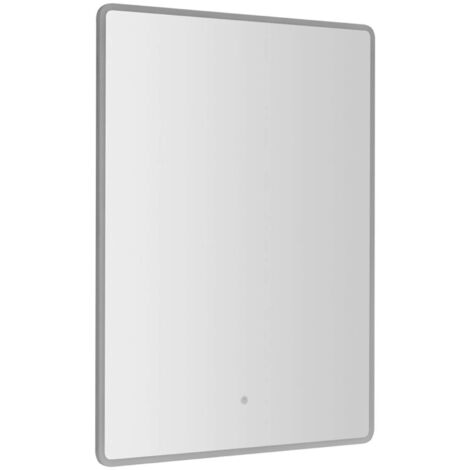 Sapho Specchi - Specchio con illuminazione LED, 60x80 cm, sensore touch PR600S