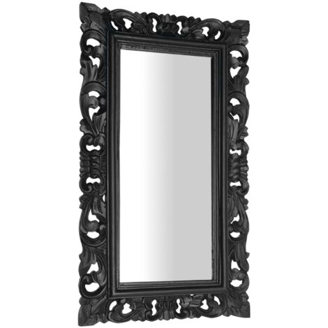 Sapho Specchi - Specchio Samblung con cornice, 40x70 cm, nero IN113