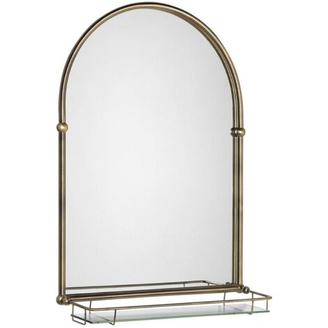 Sapho Specchi - Specchio Tiga 480x670 mm, con mensola, bronzo HZ206
