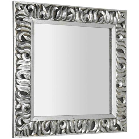 Sapho Specchi - Specchio Zeegreas in cornice, 900x900 mm, argento IN401