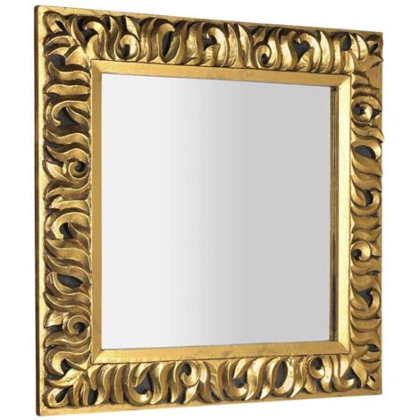 Sapho Specchi - Specchio Zeegreas in cornice, 900x900 mm, oro IN416