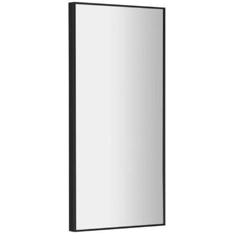Sapho Spiegel - Spiegel Arowana im Rahmen, 35x90 cm, schwarz matt AWB3590