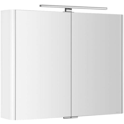 Sapho - Spiegelschrank mit LED-Beleuchtung, 86x70x17 cm, weiß LU085-0030