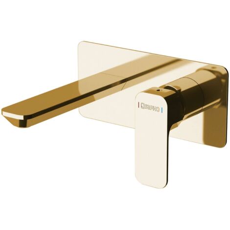 Sapho Spy - Miscelatore per lavabo con corpo miscelatore a incasso, oro PY08/17