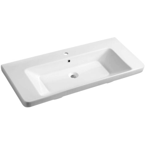 Sapho Thalie - Lavabo para mueble 105x46 cm, blanco TH11105