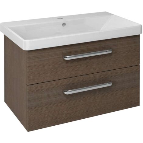 Sapho Theia - Mobile lavabo 756x500x435 mm, 2 cassetti, pino rustico TH080-1616