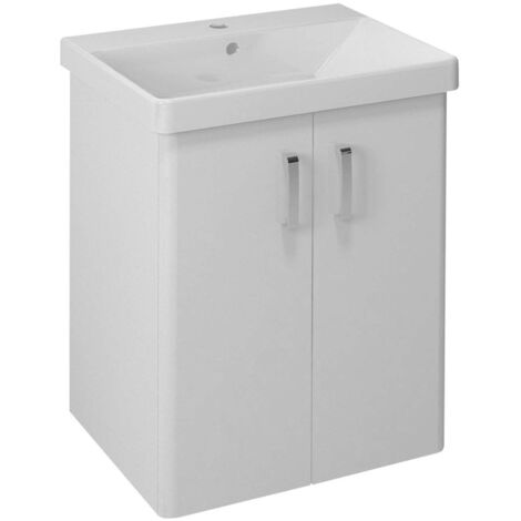 Sapho Theia - Waschbeckenschrank 57x70x44 cm, 2 Türen, weiß TH062-3030