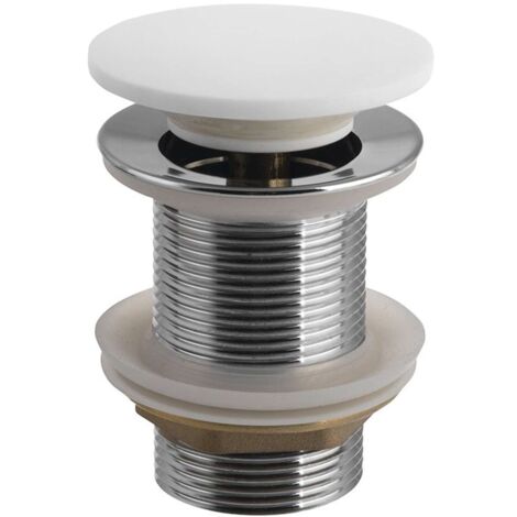 Sapho Thin - Waschtischablauf, ClickClack, weiß matt WN721