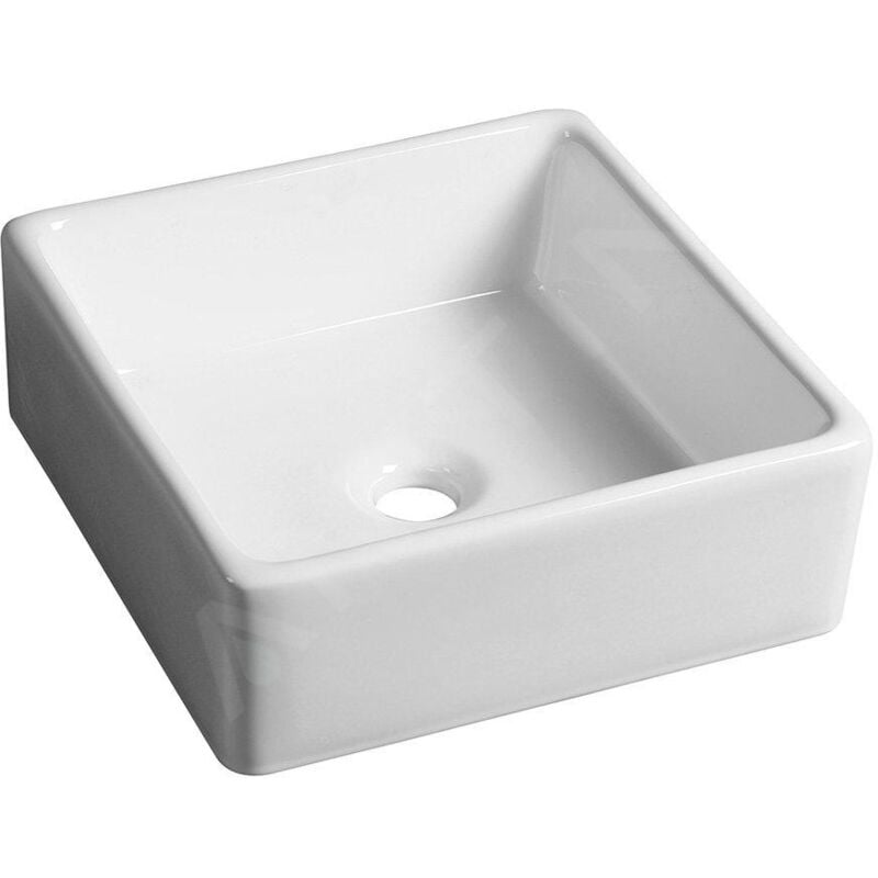Sapho - Ubega - Lavabo à poser 380x135x380 mm, blanc BH7006