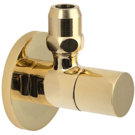 Sapho Válvulas angulares - Válvula de esquina con roseta, oro SL017